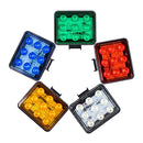 2 PCS ZS-7013 3 inch 9LEDs Strobe Waterproof Car / Truck Warning Light (Yellow Light)