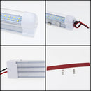 2 PCS ZS-3332 12V High Bright 48LEDs RV Dome Light Cabin Light Bar