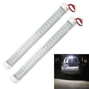 2 PCS ZS-3332 24V High Bright 48LEDs RV Dome Light Cabin Light Bar