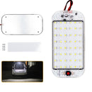 2 PCS ZS-3350 DC12-85V High Bright 48LEDs Lamp Beads Car Dome Light Cabin Light Bar