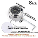 2 PCS Motorcycle 22-25mm Handlebar Thermometer (Black)