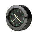 2 PCS Motorcycle 22-25mm Handlebar Clock Quartz Watch with Lock (Black)