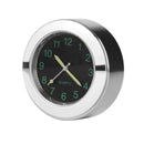 2 PCS Motorcycle 22-25mm Handlebar Clock Quartz Watch with Lock (Silver)