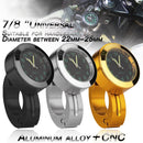 2 PCS Motorcycle 22-25mm Handlebar Clock Quartz Watch with Lock (Black)