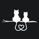 20 PCS Car Body Bumper Cat Vinyl Decal Window Sticker, Size: 17.8x10.8cm (White)