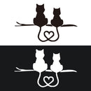 20 PCS Car Body Bumper Cat Vinyl Decal Window Sticker, Size: 17.8x10.8cm (White)