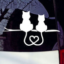 20 PCS Car Body Bumper Cat Vinyl Decal Window Sticker, Size: 17.8x10.8cm (White)