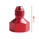 AN10 to AN6 Male and Female Connector Conversion Screw Oil Cooler Conversion Reducer Adapter (Red)