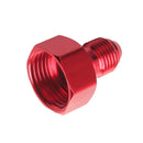 AN10 to AN8 Male and Female Connector Conversion Screw Oil Cooler Conversion Reducer Adapter (Red)