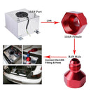 AN10 to AN8 Male and Female Connector Conversion Screw Oil Cooler Conversion Reducer Adapter (Red)