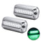2 PCS MK-027 Ship / Yacht 10-30V 27LEDs Waterproof Stainless Steel Underwater Light(Green Light)