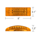 MK-142 DC12V-24V 21LEDs Car Tail Light Running Water Flashing Edge Light (Red Light)