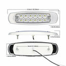 4 PCS MK-338 DC12-24V Truck 12LEDs Side Clearance Maker Light (Red Light)