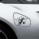 10 PCS Female Pull Fuel Tank Pointer To Full Hellaflush Reflective Vinyl Car Sticker (Colour)