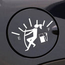 10 PCS Female Pull Fuel Tank Pointer To Full Hellaflush Reflective Vinyl Car Sticker (Colour)
