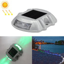 Solar Horseshoe Road Stud Light Car Guidance Light Road Deceleration Light, Flashing Bright Version(Green)