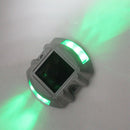 Solar Horseshoe Road Stud Light Car Guidance Light Road Deceleration Light, Flashing Bright Version(Green)