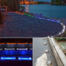 Solar Horseshoe Road Stud Light Car Guidance Light Road Deceleration Light, Flashing Bright Version(Blue)