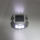 Solar Horseshoe Road Stud Light Car Guidance Light Road Deceleration Light, Flashing Bright Version(White)