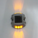 Solar Horseshoe Road Stud Light Car Guidance Light Road Deceleration Light, Flashing Bright Version(Yellow)
