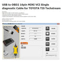 USB to OBD2 16 Pin MINI VCI Single Diagnostic Cable for Toyota TIS Techstream