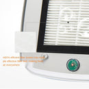 XJ-005 Car Solar Energy Negative Ion Smart USB Air Purifier (White)