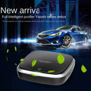 XJ-005 Car Solar Energy Negative Ion Smart USB Air Purifier (Black)