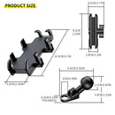 CS-1722A2 Motorcycle Rear Mirror Octopus Aluminum Alloy Phone Holder
