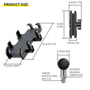 CS-1722A3 Motorcycle M10 Ball Joint Octopus Aluminum Alloy Phone Holder