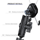 ZH-1558A1 Motorcycle Handlebar X-shape Aluminum Alloy Phone Holder