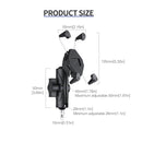 ZH-1558D1 Motorcycle M10 Ball Joint X-shape Aluminum Alloy Phone Holder