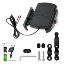 ZH-19414A1 Motorcycle Handlebar Qi USB Wireless Charging Phone Holder