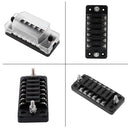 CS-978A1 FB1901 1 In 6 Out Independent Positive Negative Fuse Box without Fuse Piece for Auto Car Truck Boat