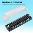 CS-978A2 FB1902 1 In 12 Out Independent Positive Negative Fuse Box without Fuse Piece for Auto Car Truck Boat