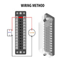 ZH-979A2 FB1904 1 In 1 Out 12 Ways No Distinction Positive Negative Fuse Box with 24 Fuses for Auto Car Truck Boat