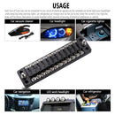 ZH-979A2 FB1904 1 In 1 Out 12 Ways No Distinction Positive Negative Fuse Box with 24 Fuses for Auto Car Truck Boat