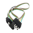 4 Pin Trailer Light Wire Harness Extension 18 Gauge 4-Way Flat Wiring Connector