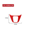 For Honda CRV 2007-2011 Carbon Fiber Car Gear Panel Frame Decorative Sticker,Left and Right Drive Universal (Red)