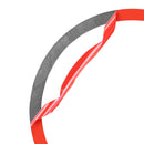 4 PCS Set for Honda CRV 2007-2011 Carbon Fiber Car Door Horn Ring Decorative Sticker,Left and Right Drive Universal (Red)