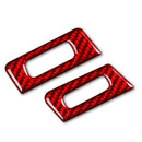 5 PCS Set for BMW 3 Series E90 High Matching Carbon Fiber Car Air Outlet Decorative Sticker,Left and Right Drive Universal(Red)