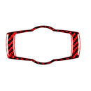 For BMW 3 Series E90 Carbon Fiber Car Headlight Switch Decorative Sticker,Left and Right Drive Universal (Red)