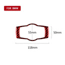 For BMW 3 Series E90 Carbon Fiber Car Headlight Switch Decorative Sticker,Left and Right Drive Universal (Red)