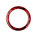 For BMW 3 Series E90 Carbon Fiber Car One-button Start Decorative Sticker, Left and Right Drive(Red)