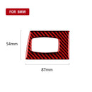For BMW 3 Series E90 Carbon Fiber Car Ignition Switch Key Hole Decoration Sticker, Right Drive (Red)
