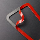 2 PCS Set for BMW 3 Series E90 Carbon Fiber Car Instrument Air Outlet Decorative Sticker,Left Drive (Red)