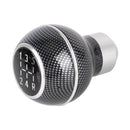 Universal Car Carbon Fiber Texture Metal Gear Shift Knob (Silver)