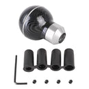 Universal Car Carbon Fiber Texture Metal Gear Shift Knob (Silver)