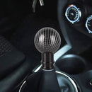 Universal Car Carbon Fiber Texture Metal Gear Shift Knob (Black)