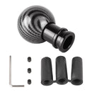 Universal Car Carbon Fiber Texture Metal Gear Shift Knob (Black)
