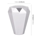 Universal Car Diamond Shape Metal Gear Shift Knob (Silver)